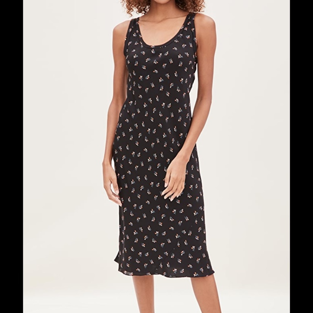 Theory Silk Floral Tank Dress M